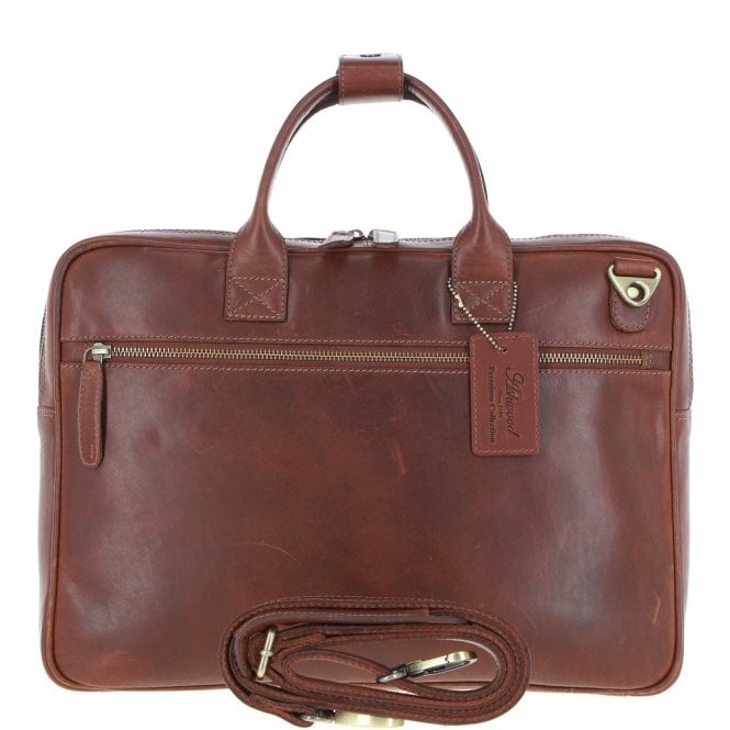 ashwood leather Medium Luxury Leather Ipad Work Bag Chestnut: K-46