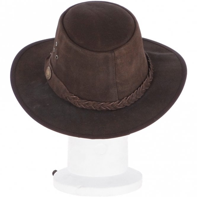 Ashwood Leather Men's Australian Hardwearing Bush Hat Brown: Dundee