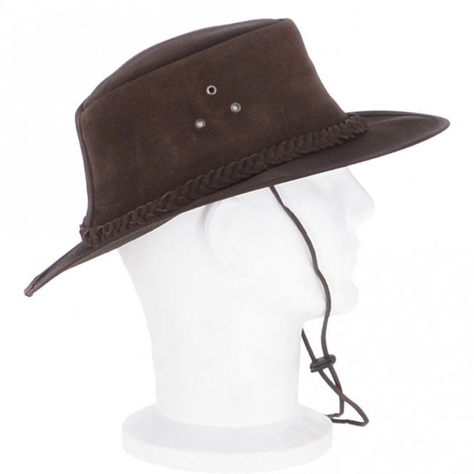 Ashwood Leather Men's Australian Hardwearing Bush Hat Brown: Dundee