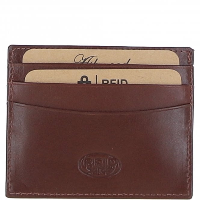 Ashwood Leather Men's Leather Card Holder & Key Ring Gift Set Chestnut: GS-1234