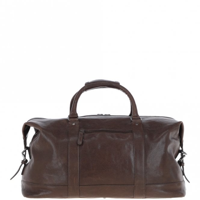 Ashwood Leather Men's Luxury Leather Weekend Holdall Brown: Austin