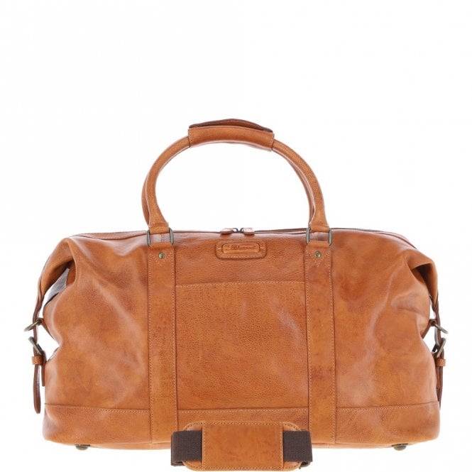 ashwood leather Men's Luxury Leather Weekend Holdall Tan: Austin