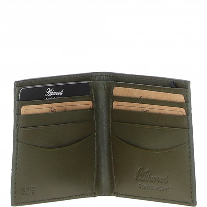 Ashwood Leather Men's RFID Leather Gift Set Olive: Pilgrim