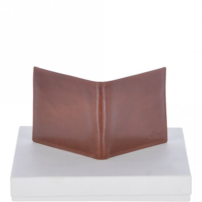 Ashwood Leather Men's Vegetable Tanned Leather Classic 8 Card Billfold Wallet Tan : 1211-VT