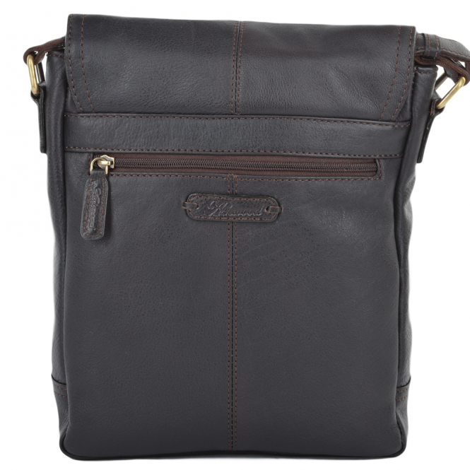 Ashwood Leather Mens A4 Ipad Pocket Leather Messenger Bag Brown/tum : Benjamin