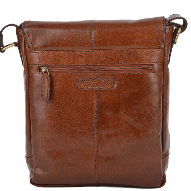 Ashwood Leather Mens A4 Ipad Pocket Leather Messenger Bag Chestnut/vt : Benjamin