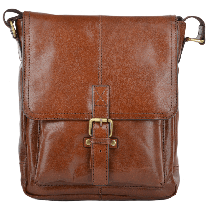 ashwood leather Mens A4 Ipad Pocket Leather Messenger Bag Chestnut/vt : Benjamin