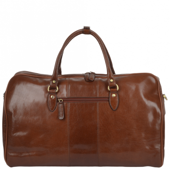 Ashwood Leather Mens Large Leather Weekend Holdall Chestnut/vt : Charles