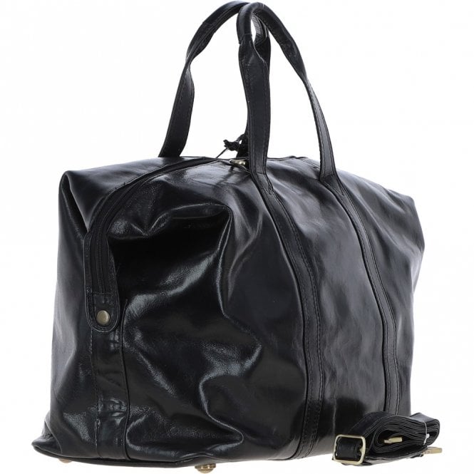 Ashwood Leather Mens Large Travel Holdall Black : Paddington