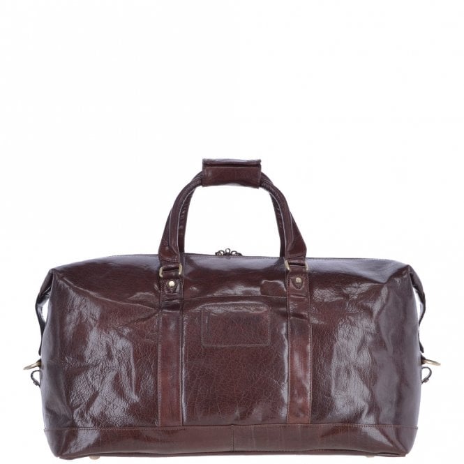 Ashwood Leather Mens Large Travel Holdall Cognac/vt : 2070