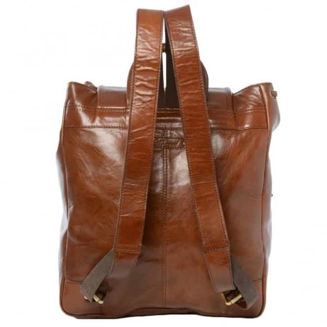 Ashwood Leather Mens Leather Backpack - Rucksack Chestnut