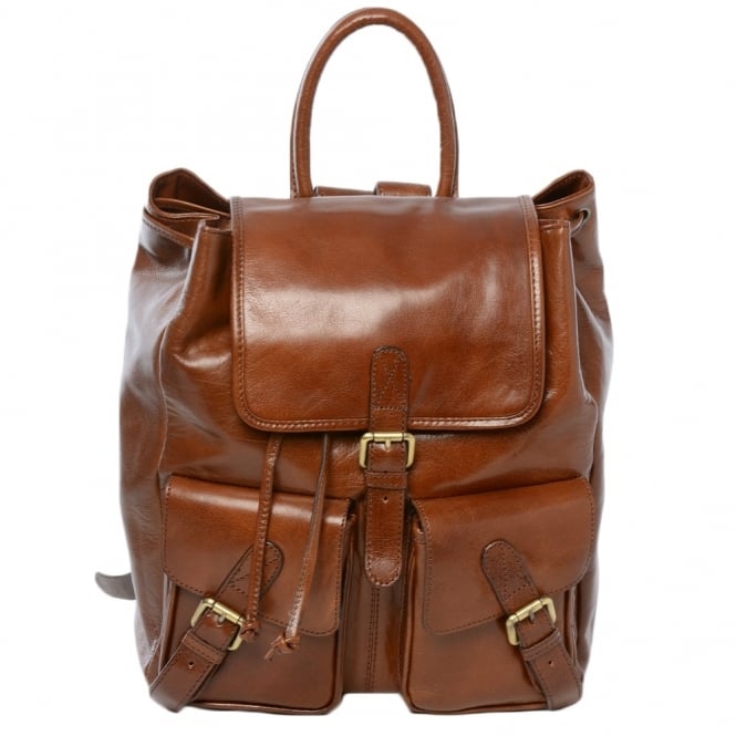 ashwood leather Mens Leather Backpack - Rucksack Chestnut