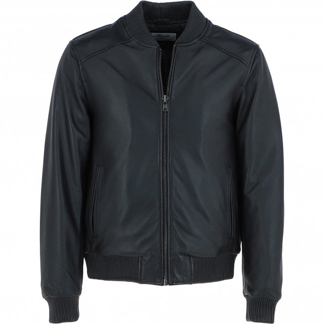 ashwood leather Mens Leather Bomber Jacket Black : 2436 ashwood leather Mens Leather Bomber Jacket Black : 2436