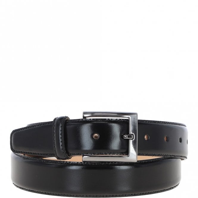 ashwood leather Mens Leather Chino Belt Black: MB-102