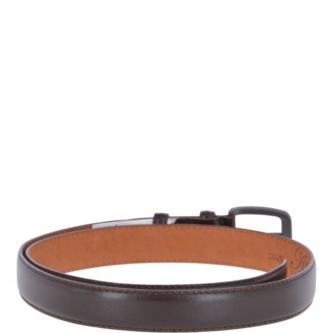 Ashwood Leather Mens Leather Chino Belt Brown: AB-32