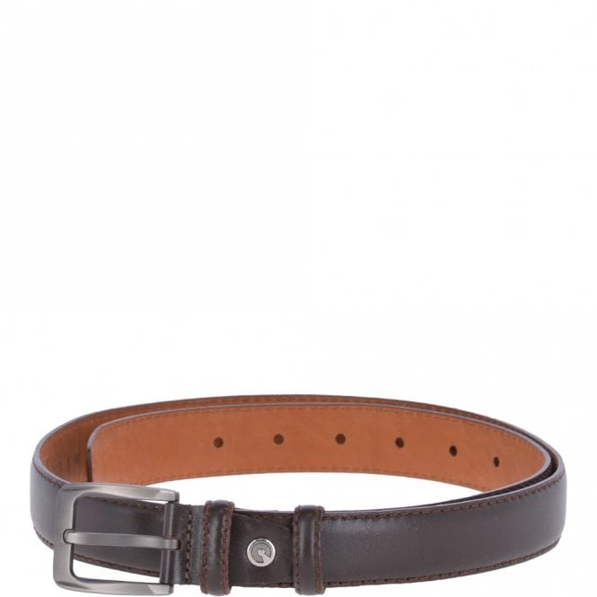 ashwood leather Mens Leather Chino Belt Brown: AB-32