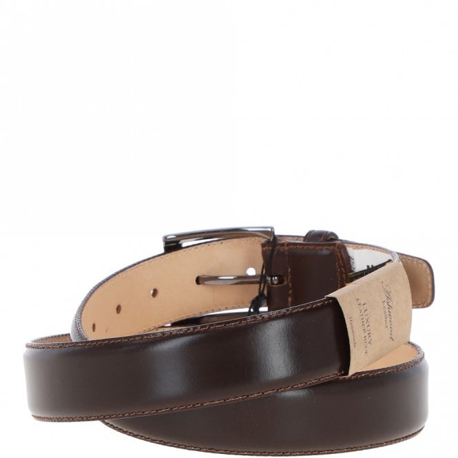 Ashwood Leather Mens Leather Chino Belt Brown: MB-102
