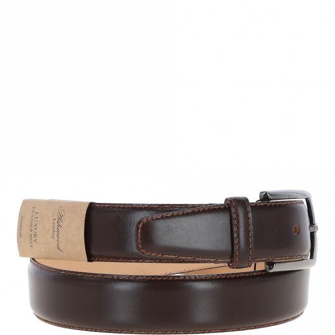 Ashwood Leather Mens Leather Chino Belt Brown: MB-102
