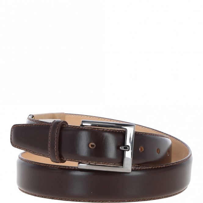 ashwood leather Mens Leather Chino Belt Brown: MB-102