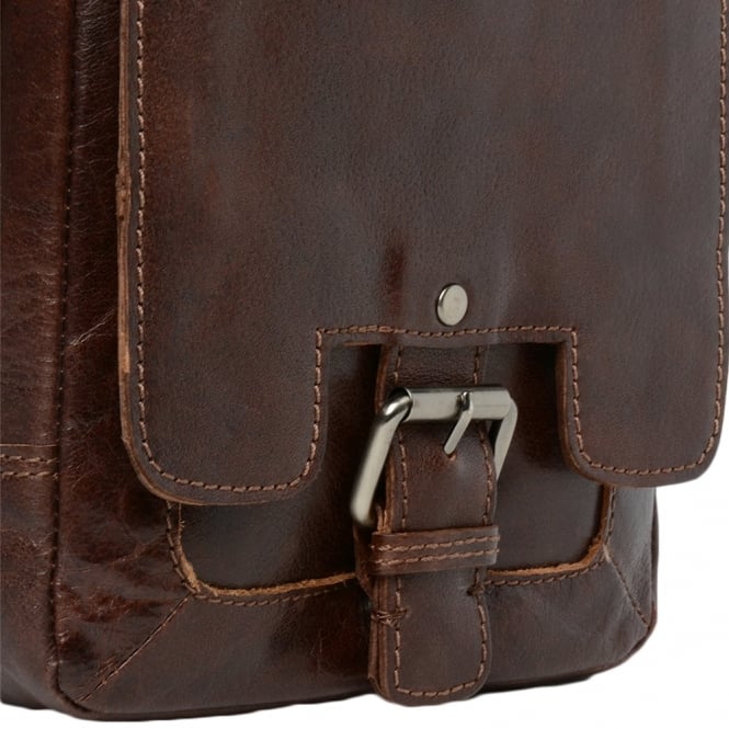 Ashwood Leather Mens Leather Flight Bag Tan/crum : 8341