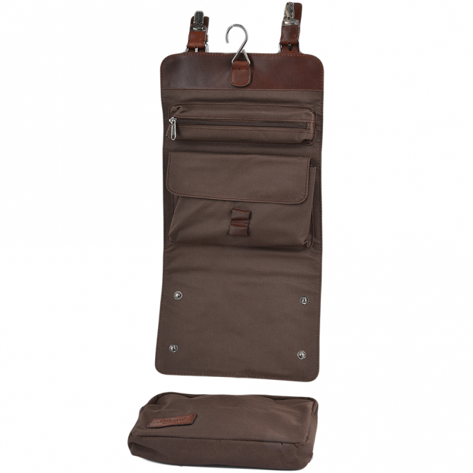 Ashwood Leather Mens Leather Hanging Toiletry Bag Tan : Phil