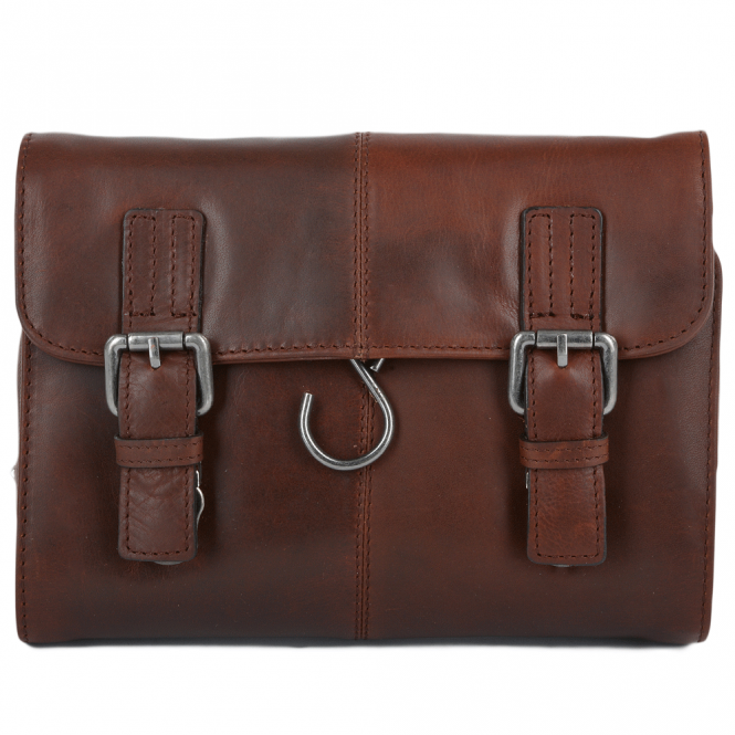 ashwood leather Mens Leather Hanging Toiletry Bag Tan : Phil