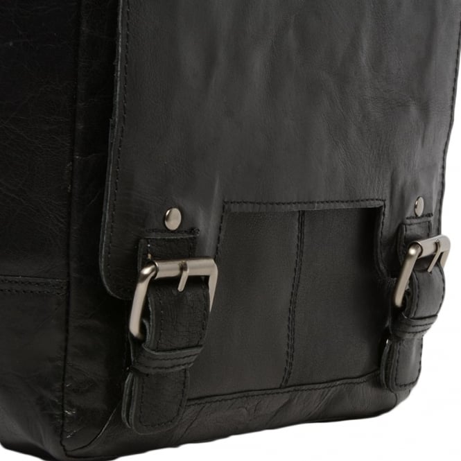 Ashwood Leather Mens Leather Ipad Messenger Bag Black/crum : 8342