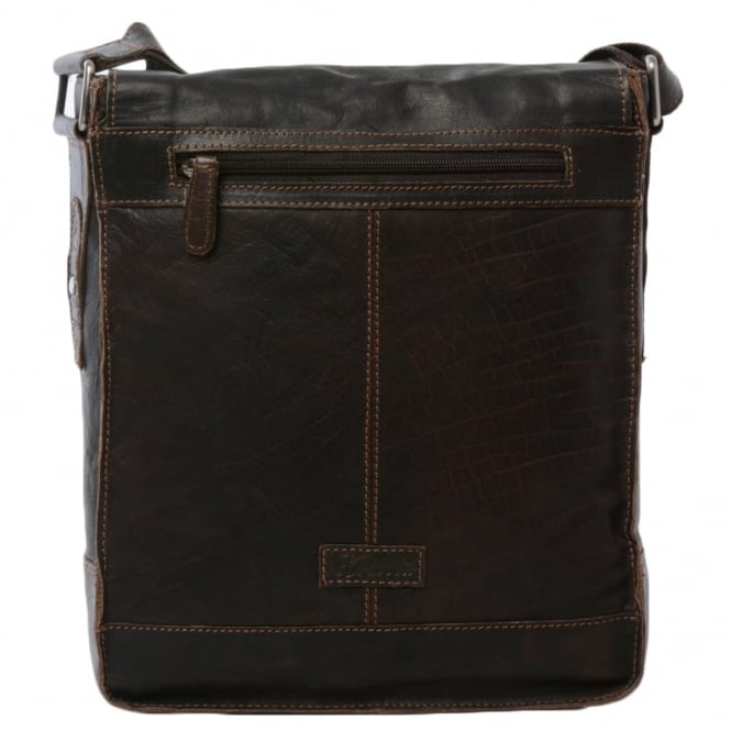 Ashwood Leather Mens Leather Ipad Messenger Bag Brown/crum : 8342