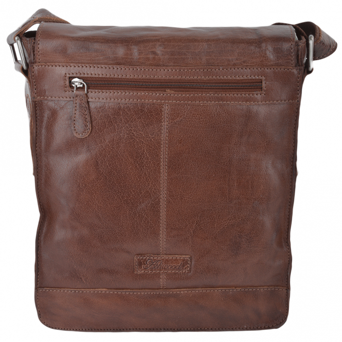 Ashwood Leather Mens Leather Ipad Messenger Bag Tan/crum : 8342