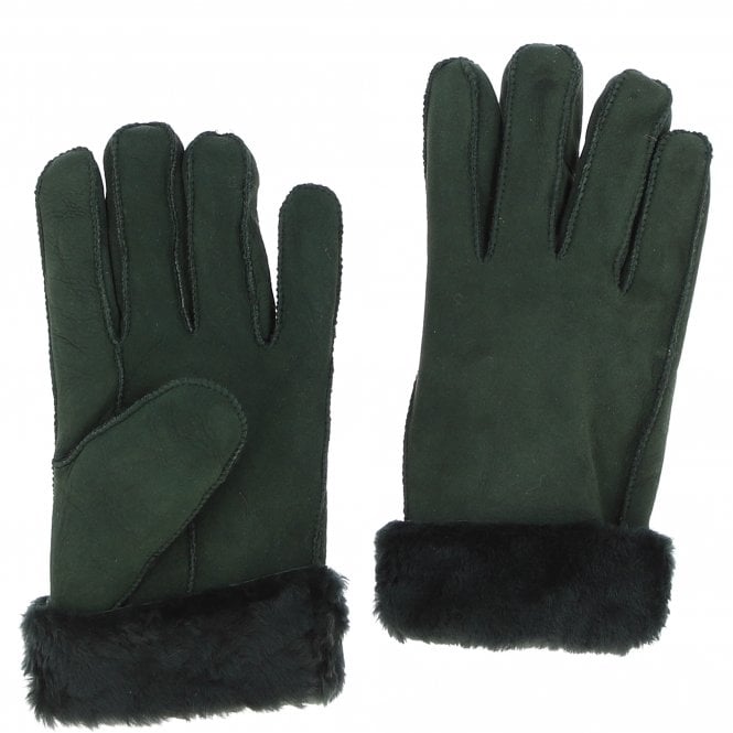 ashwood leather Mens Leather Sheepskin Gloves Army Green: DB-706