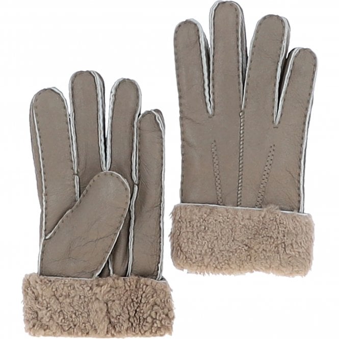 ashwood leather Mens Leather Sheepskin Gloves Taupe: DB905