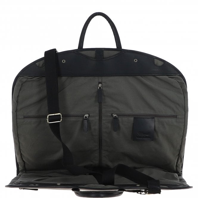 Ashwood Leather Mens Leather Suit Carrier Black: K-50