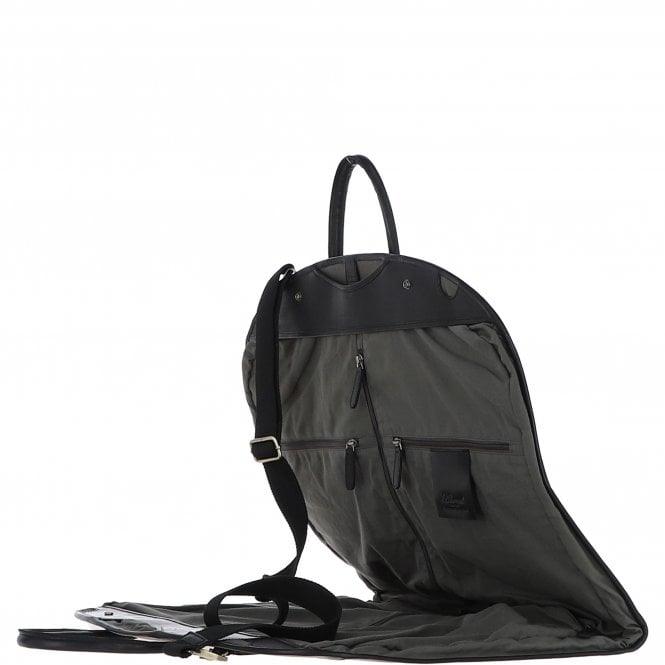 Ashwood Leather Mens Leather Suit Carrier Black: K-50