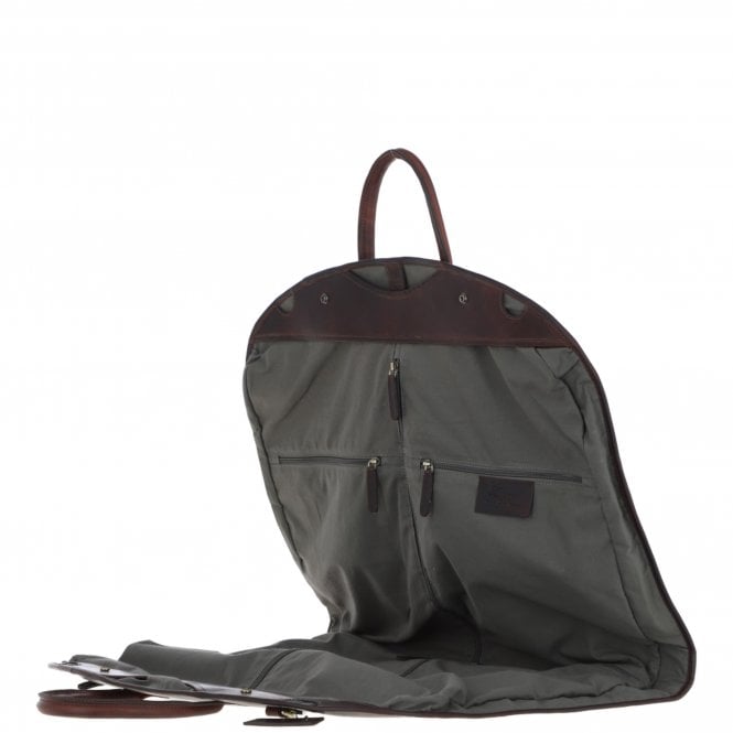 Ashwood Leather Mens Leather Suit Carrier Brown: K-50