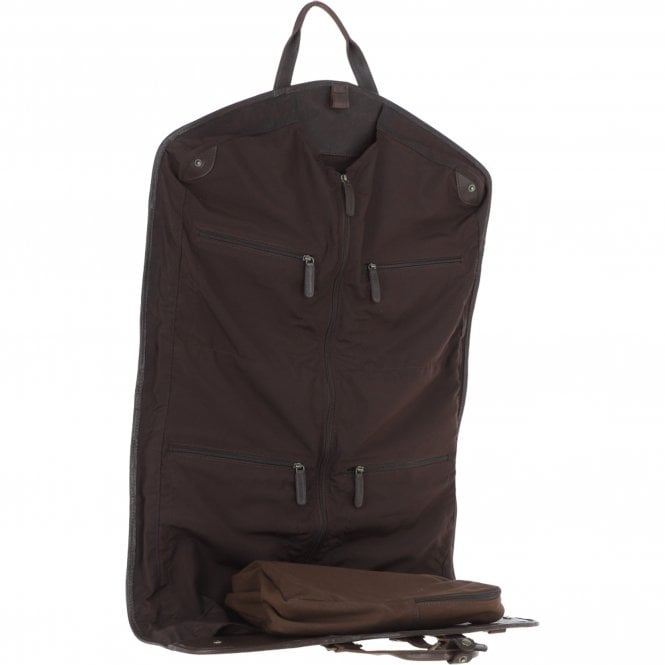 Ashwood Leather Mens Leather Suit Carrier Brown: Savile