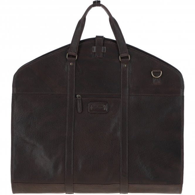 Ashwood Leather Mens Leather Suit Carrier Brown: Savile