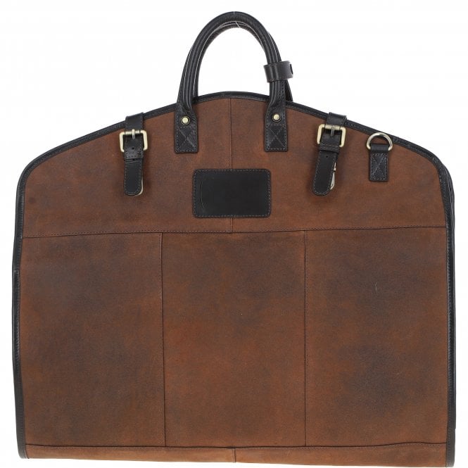 ashwood leather Mens Leather Suit Carrier Oily Brown : Curtis