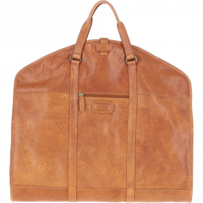 Ashwood Leather Mens Leather Suit Carrier Tan: Savile