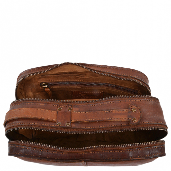 Ashwood Leather Mens Leather Vintage Wash Bag Rust : 7998