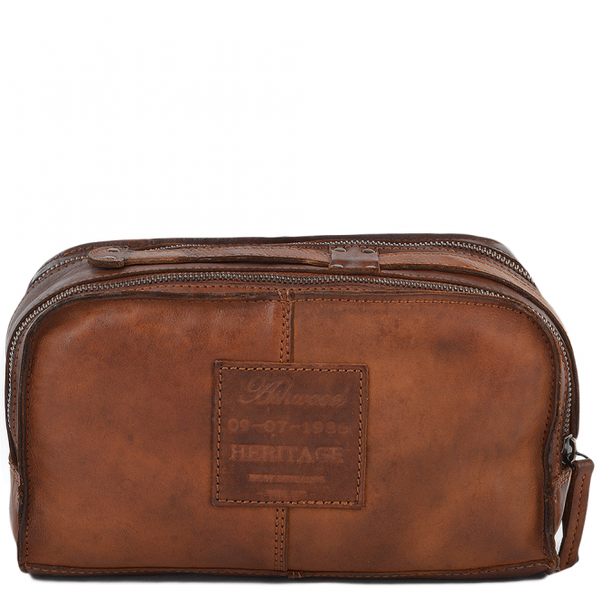 Ashwood Leather Mens Leather Vintage Wash Bag Rust : 7998