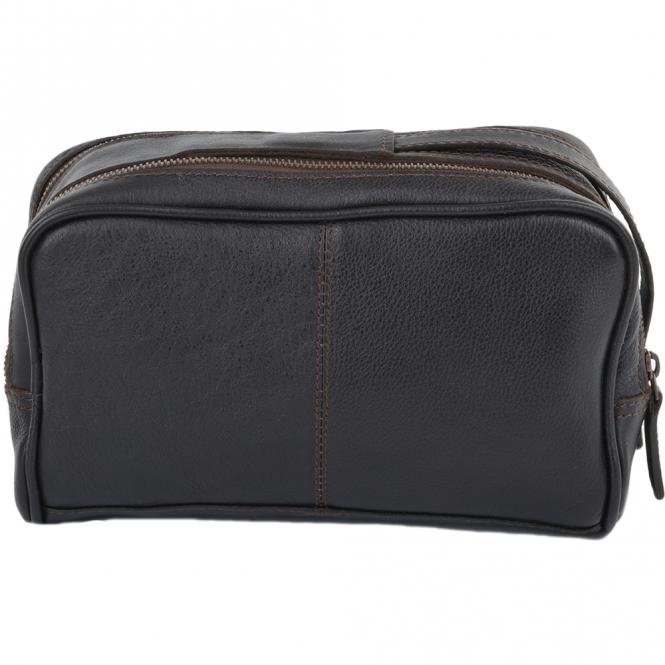 Ashwood Leather Mens Leather Washbag Brown/tum : 2012