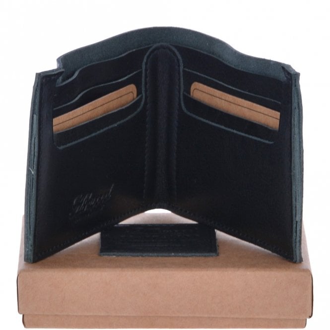 ashwood leather Mens Luxury 6 Card Note Leather Wallet Black : 2002