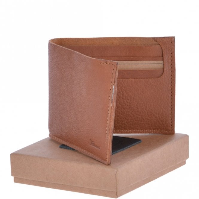 Ashwood Leather Mens Luxury 6 Card Note Leather Wallet Tan : 2002
