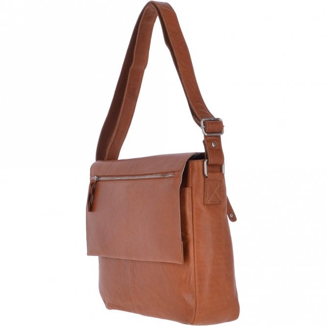 Ashwood Leather Mens Luxury Leather 15inch Laptop Work Bag Tan : Baker WLB