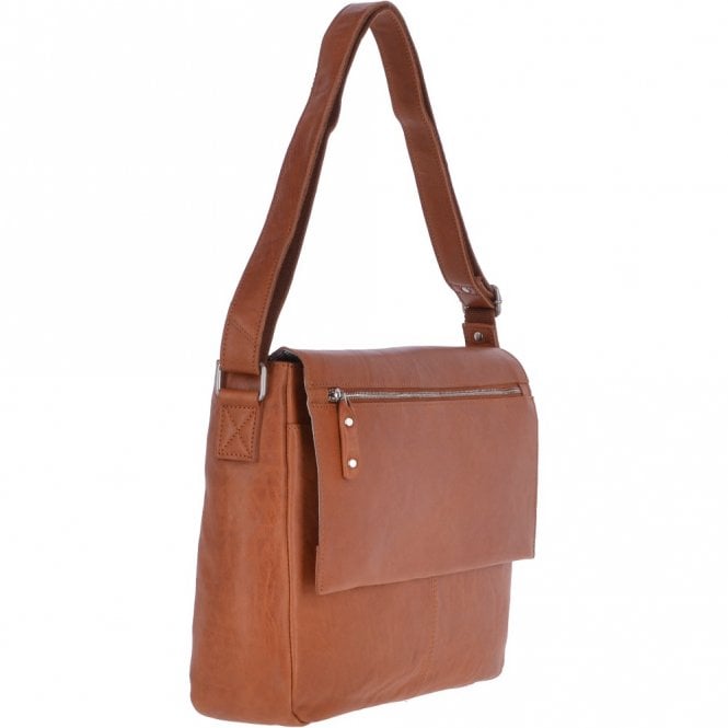 Ashwood Leather Mens Luxury Leather 15inch Laptop Work Bag Tan : Baker WLB