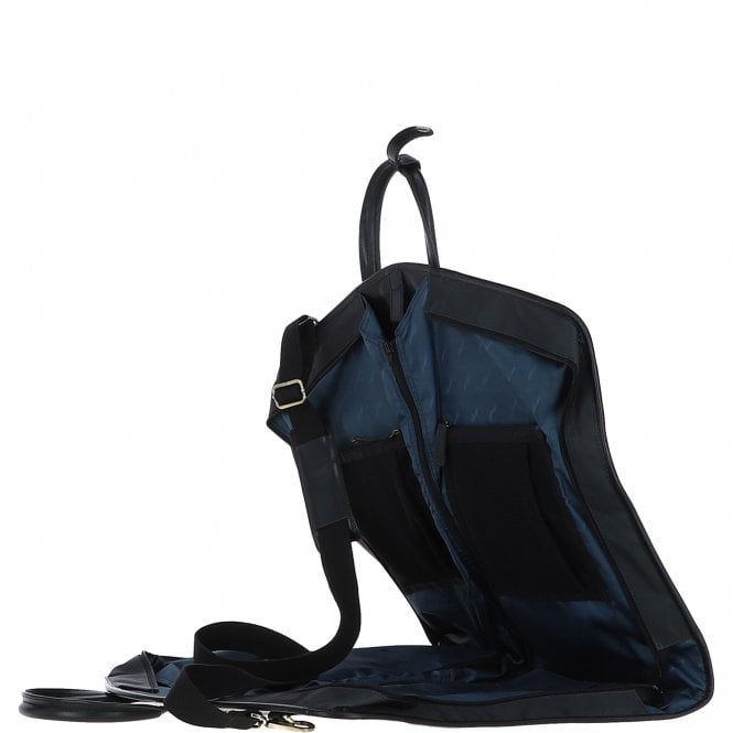 Ashwood Leather Mens Michigan Leather Suit Carrier Black: 8145