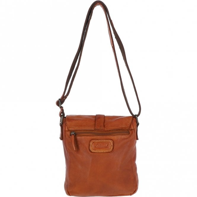 Ashwood Leather Mens Small Flight Body Bag Tan : Agnes