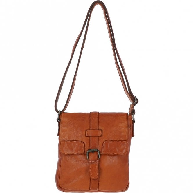 ashwood leather Mens Small Flight Body Bag Tan : Agnes