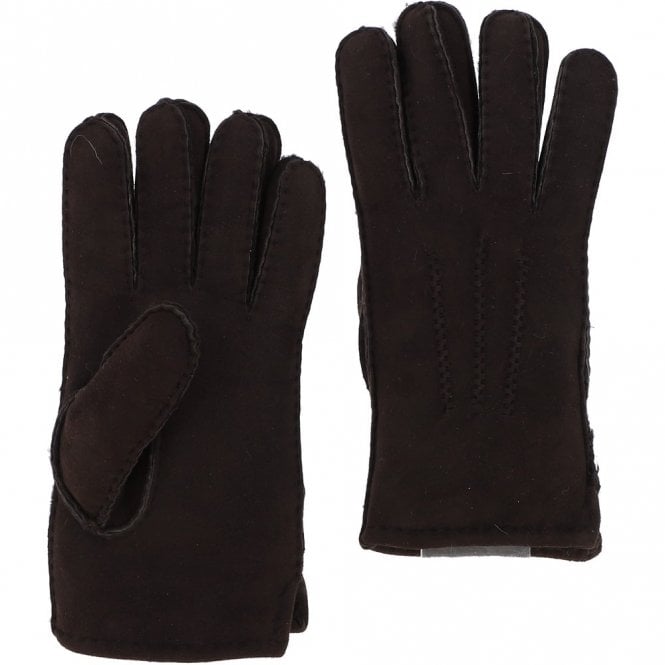 ashwood leather Mens Suede Sheepskin Gloves Brown: 6001