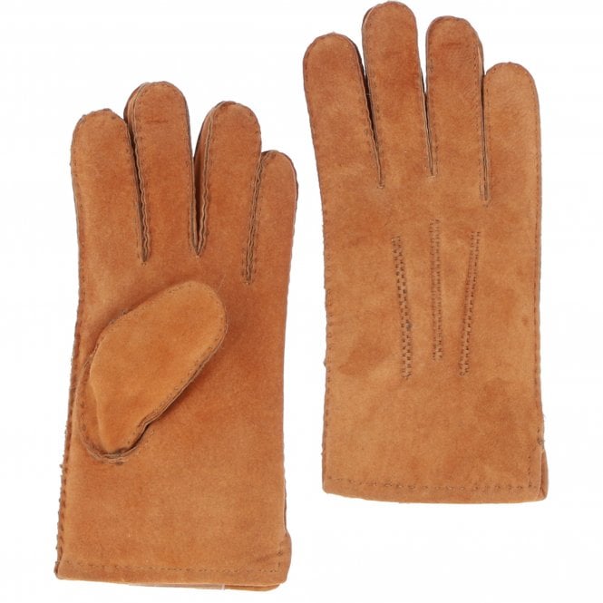 ashwood leather Mens Suede Sheepskin Gloves Tan: DB-407